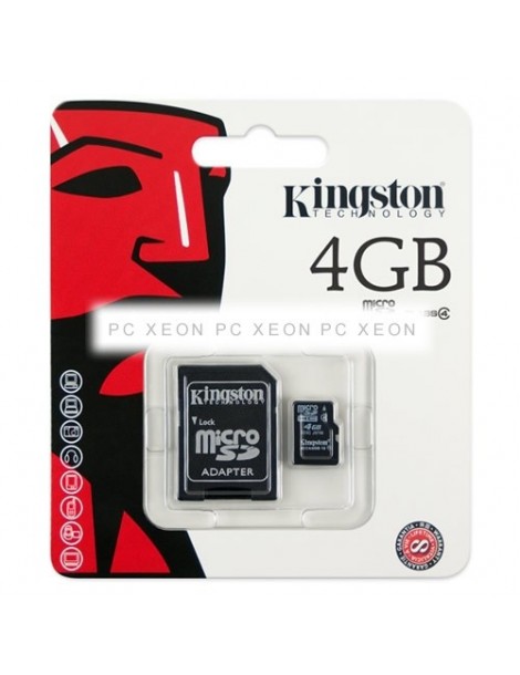 MICRO SD 4GB KINGSTON SDHC 4 ADAPTADOR SD