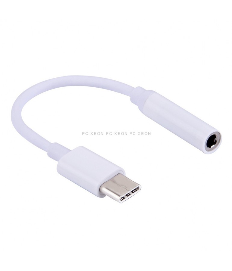 Cable Adaptador USB Tipo C A Jack 3.5mm Nanocable 0.11M Macho-Hembra Negro