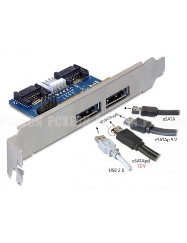 Slot Bracket 2x Esatap 5V /...